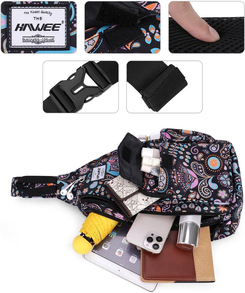 HAWEE Backpack Sling for Women Anti-Water Crossbody Bag Inclined Adjustable Pack | Casual, Adjustable Strap, Water Repellent, for Travel/Sport - Image 3